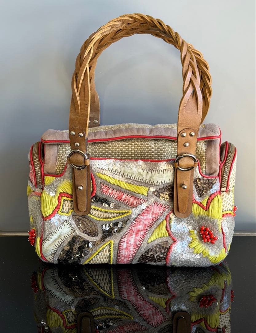 未使用　JAMIN PUECH ジャマンピュエッシュ　ビーズ　ショルダー　タグ有