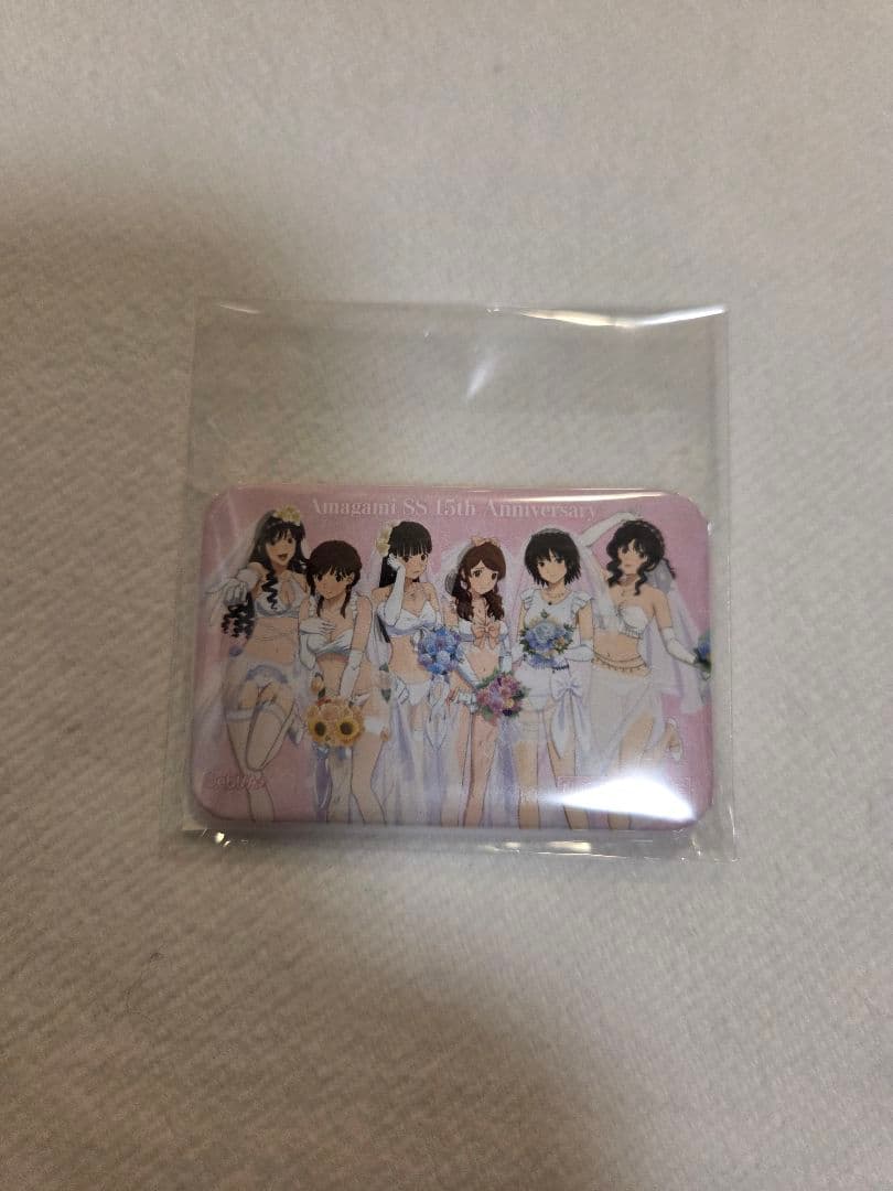 アマガミ 描き下ろしウェディング水着ver. グリッター缶バッジ 未開封BOX