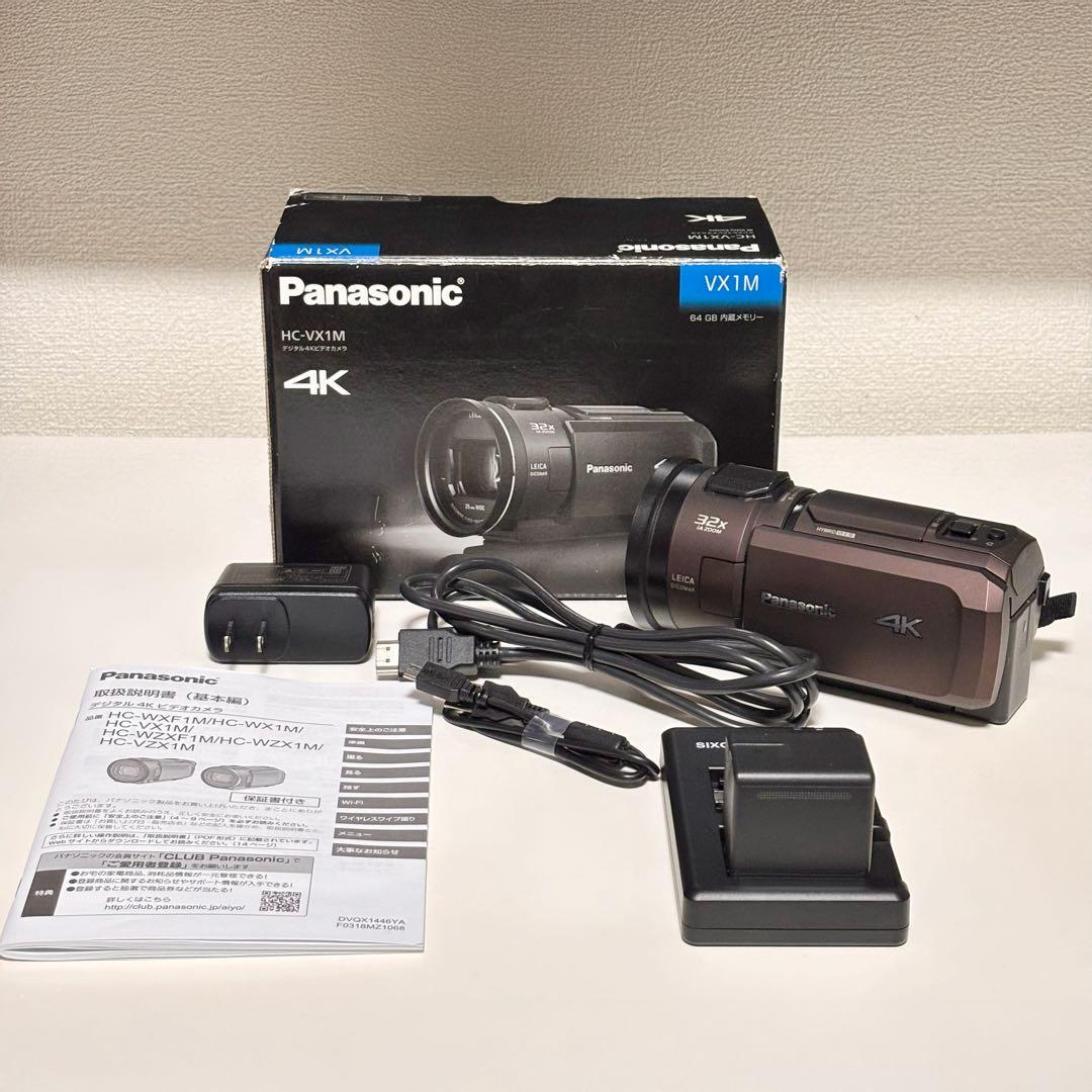 【Panasonic】4Kビデオカメラ HC-VX1M SDカード・バッテリー付