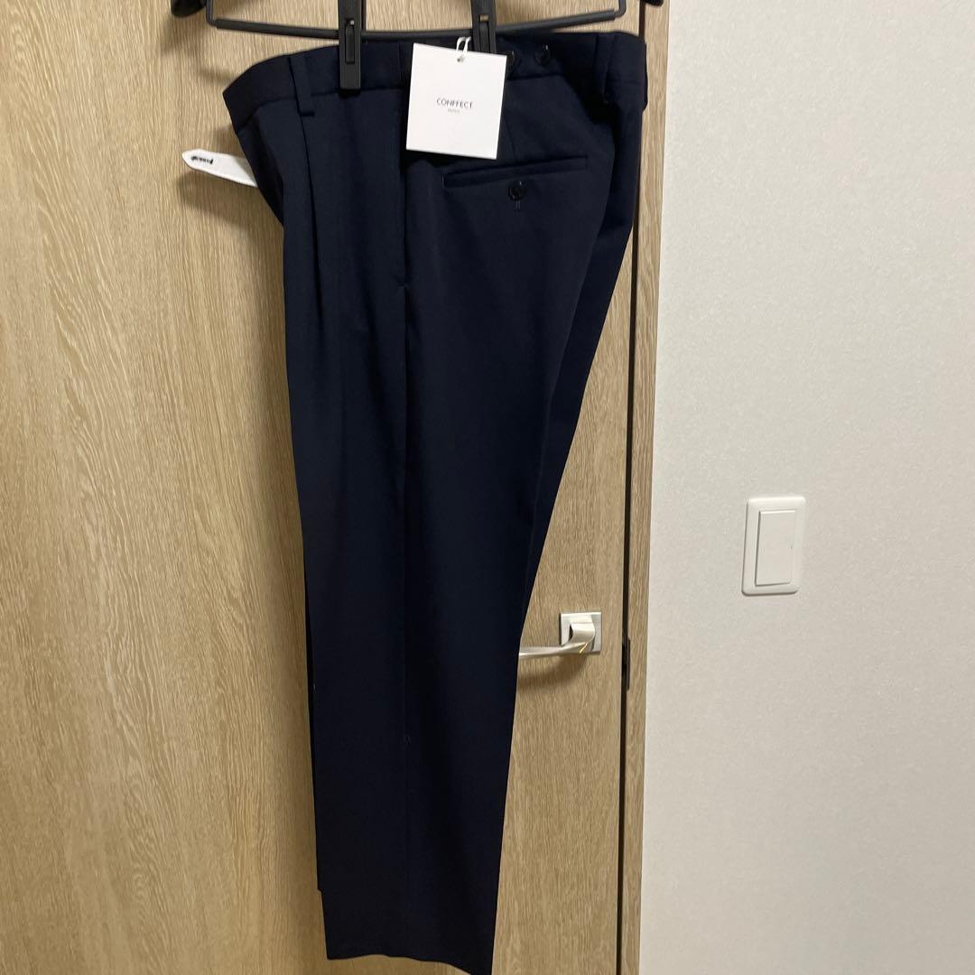 未使用級　定価66,000円　ネイビー ダブルスーツ ジャケット・パンツセット