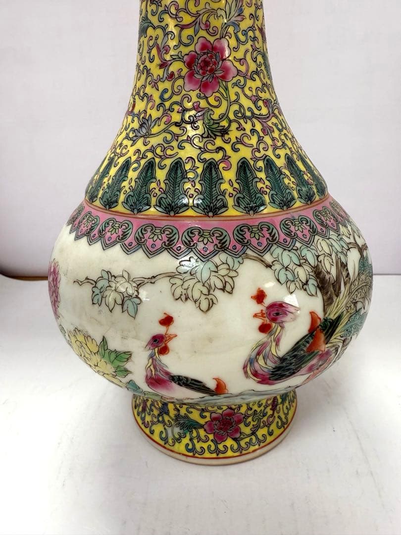 中国美術　大清乾隆年製　粉彩　送料込み