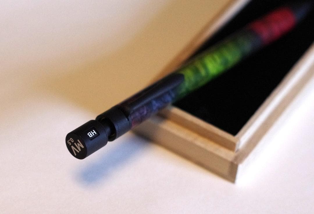 マーベラスウッド シャープペンシル メープル瘤（スタビライズドウッド）