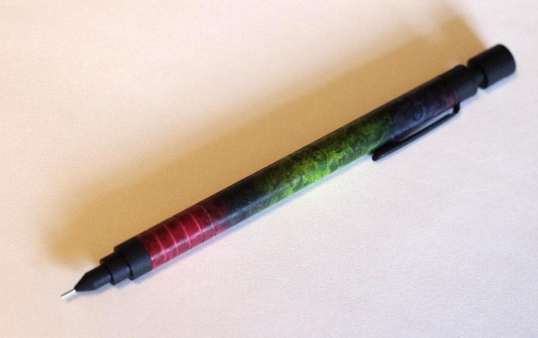 マーベラスウッド シャープペンシル メープル瘤（スタビライズドウッド）