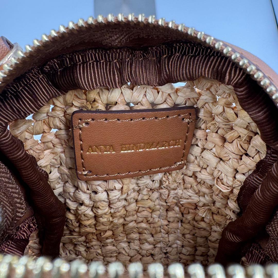 アニヤハインドマーチ ラフィア調 ESSENTIALS ショルダーバッグ