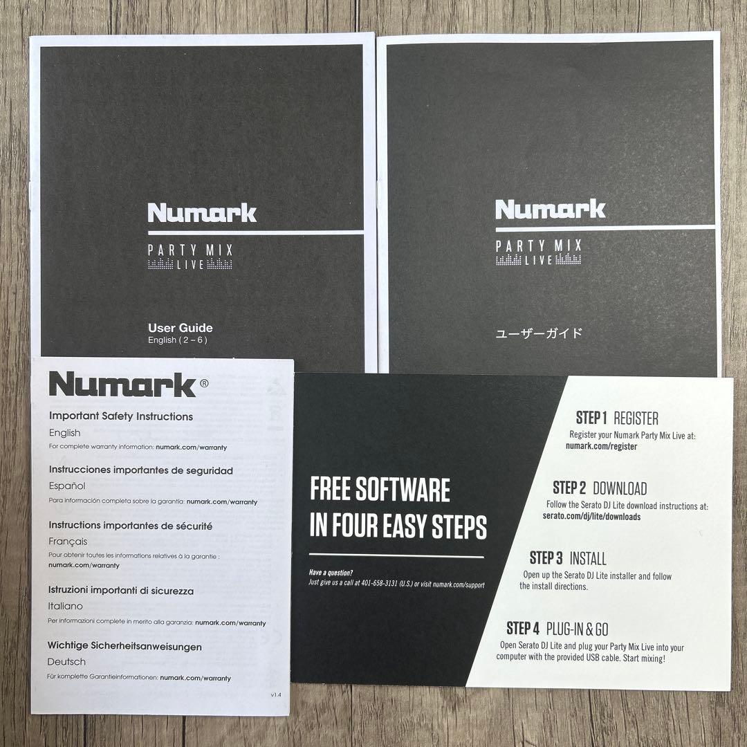 【購入者決定済】Numark Party Mix DJコントローラー