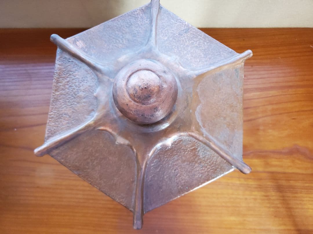 灯籠　銅製　年代物　アンティーク　美品　骨董品　置物　No.6