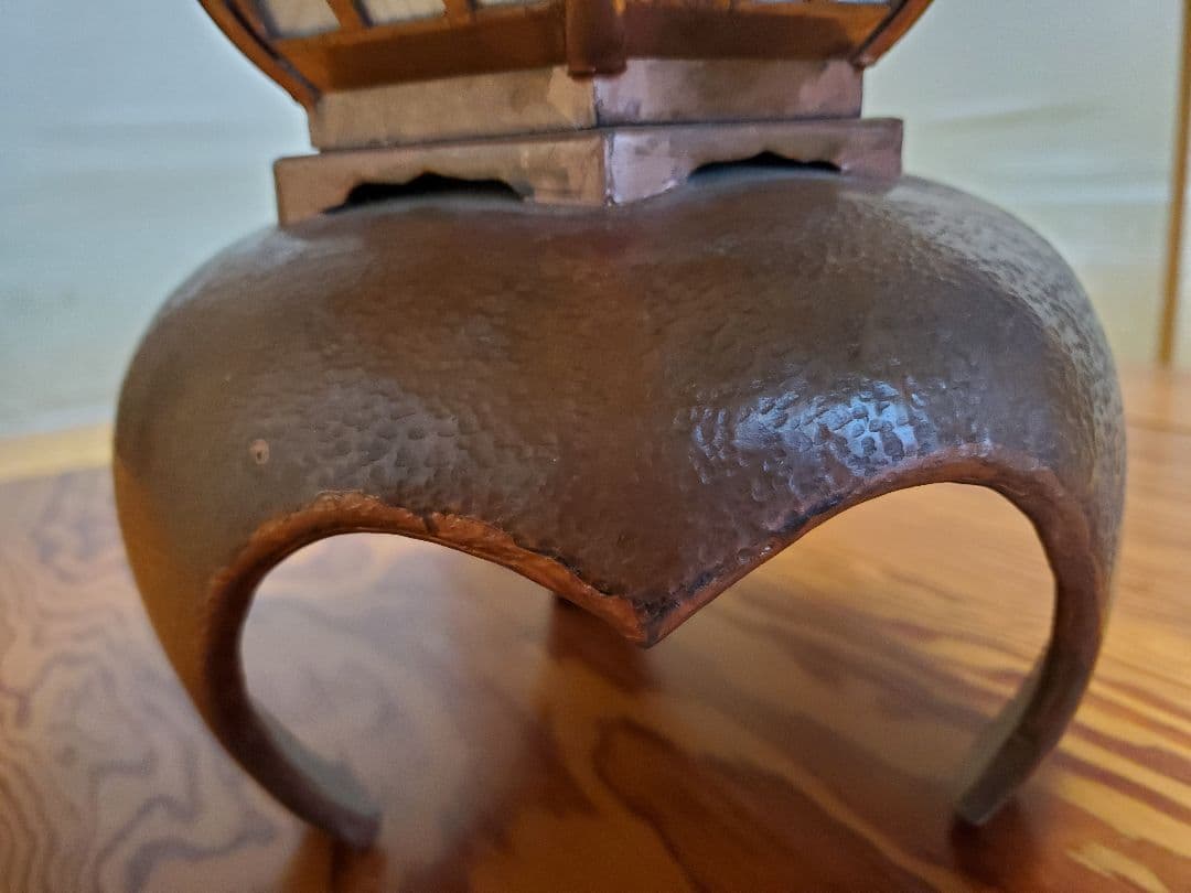 灯籠　銅製　年代物　アンティーク　美品　骨董品　置物　No.6