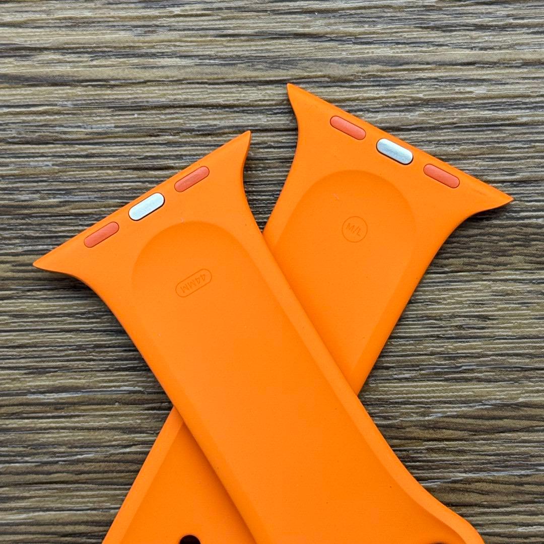2471 Apple Watch エルメス　オレンジ　シリコン　バンド　ラバー