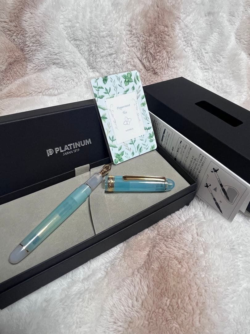 ☆限定 新品未使用 ノンブル ペパーミントティー 万年筆 ニブF 細字☆