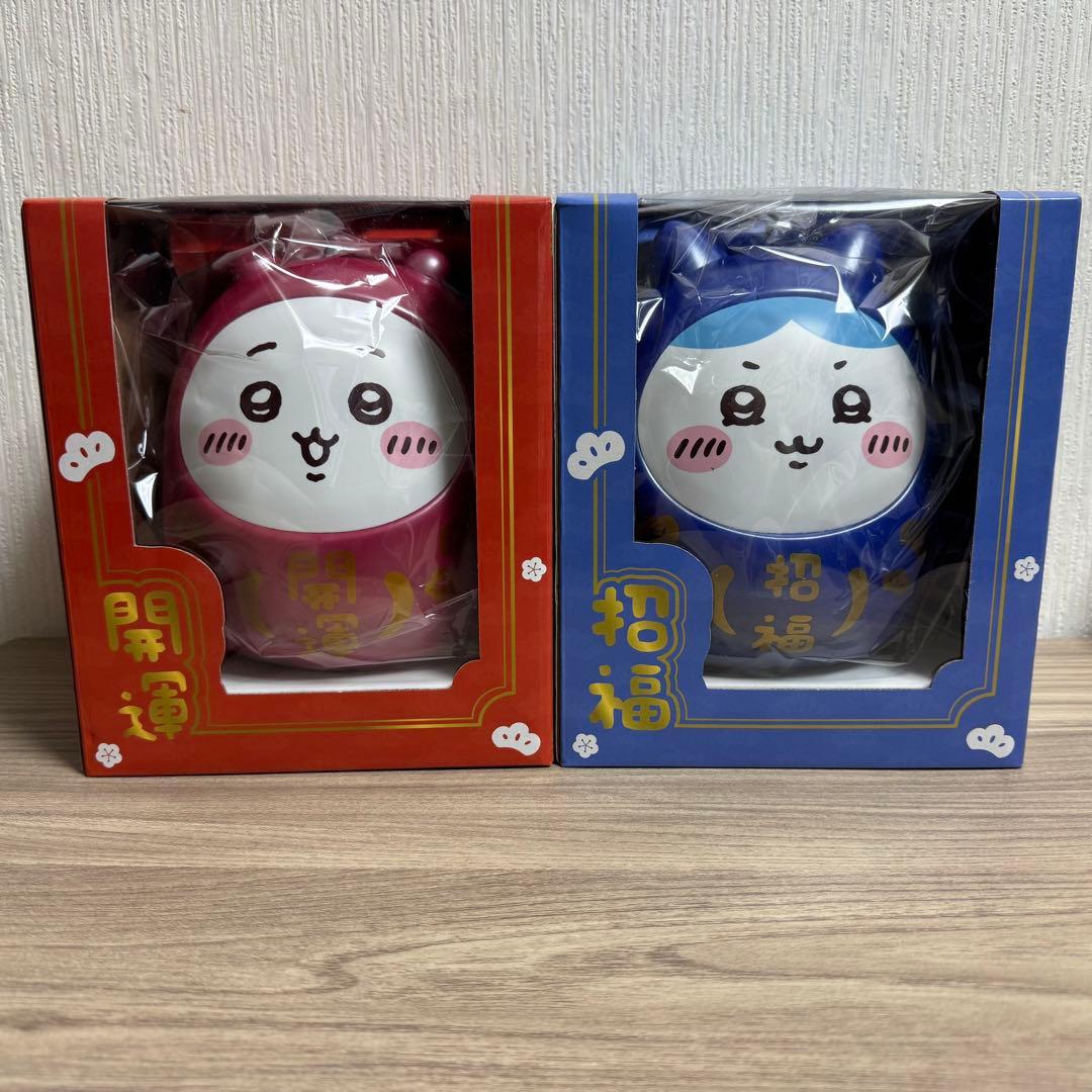 ちいかわ ダルマ型 貯金箱 ちいかわ ハチワレ 台湾 セブンイレブン コンビニ