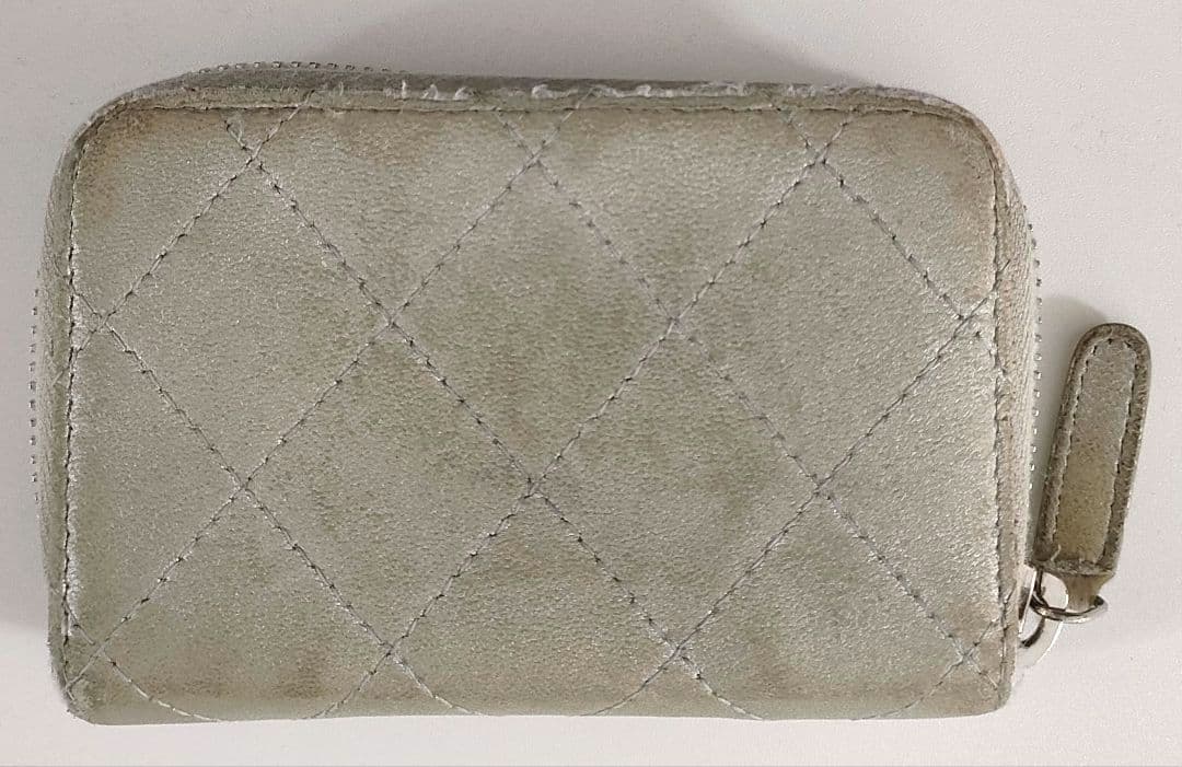 ANP17 シャネル マトラッセ ケース 小銭入れ シルバー金具