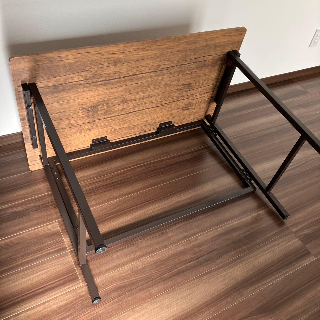 3*6様 幅100cm 折りたたみデスク FLAP 完成品 Brown Pine