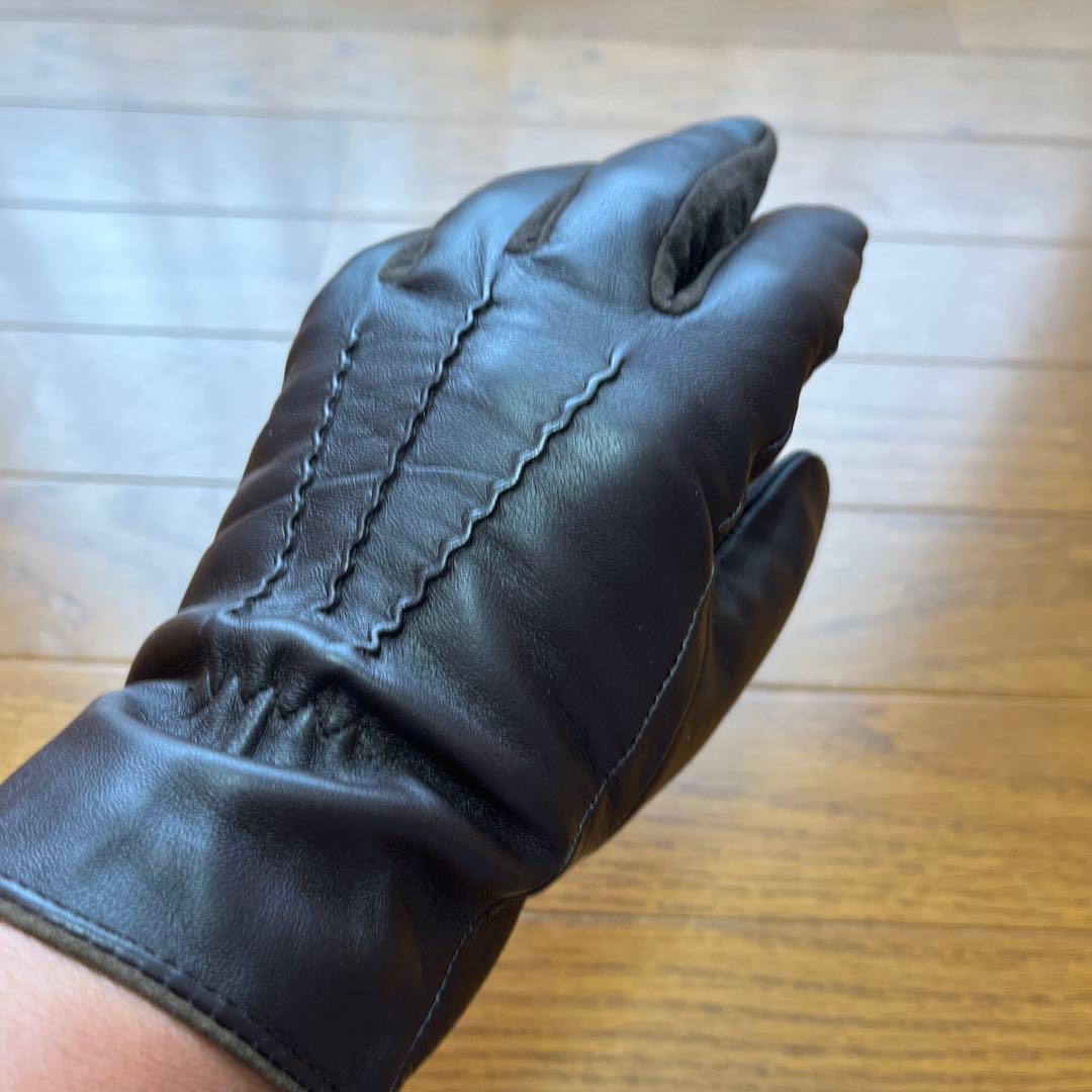 Polo by Ralph Lauren ブラウンレザー手袋