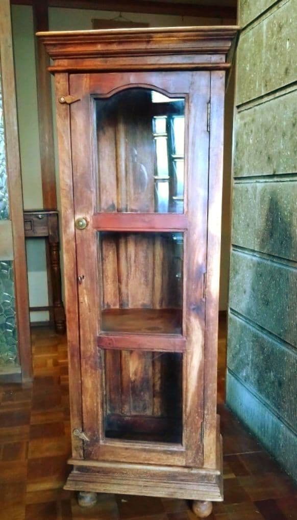 Old Maison 製　ヴィンテージ家具　木製キャビネット　飾り棚　引き取り可