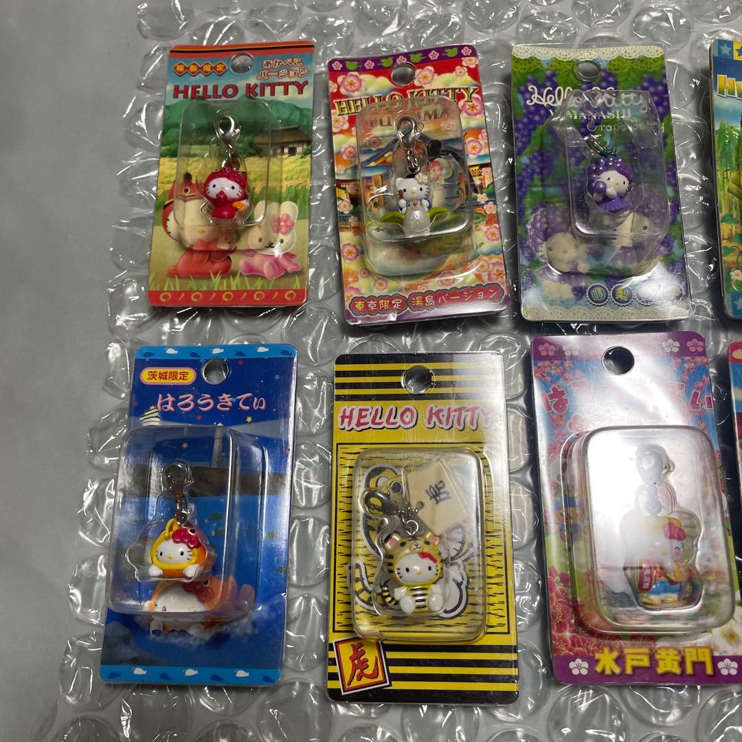 ご当地キティ ストラップ 13個&メモ帳　ハローキティ