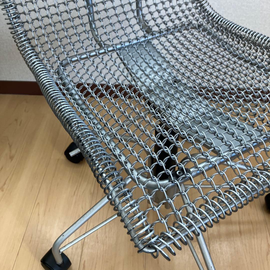 SPAIN インダストリアル ワイヤー メッシュ たチェア　昇降機能 椅子