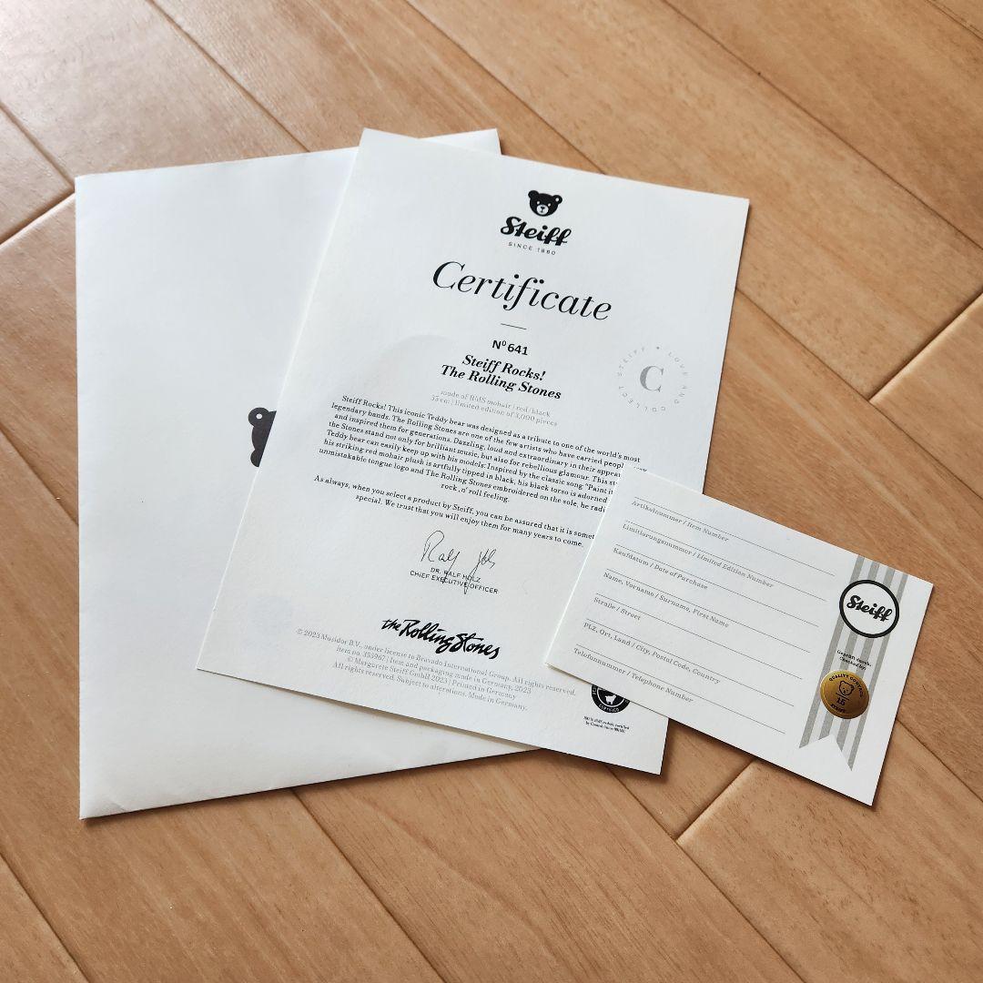 【世界限定】Steiff シュタイフ ロックス！ ローリングストーンズ