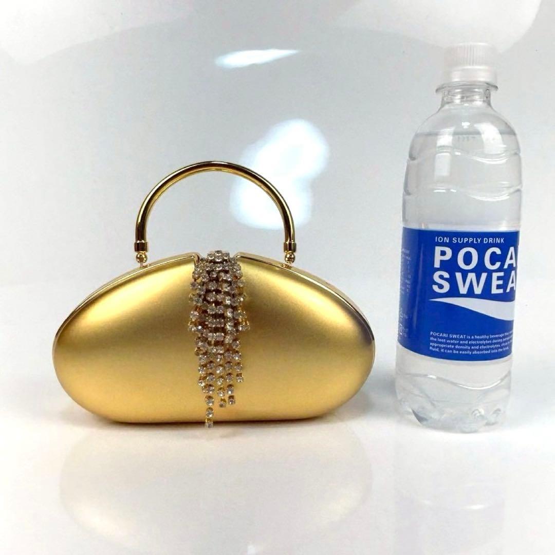 【極美品】シェイラン パーティーバッグ ゴールド ハンドバッグ チェーンバッグ