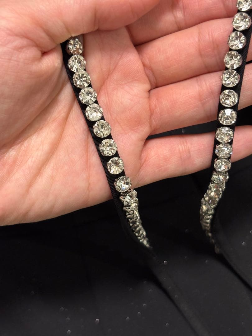 Glossy グロッシー ラメ スリット キャミ ロングドレス キャバドレス