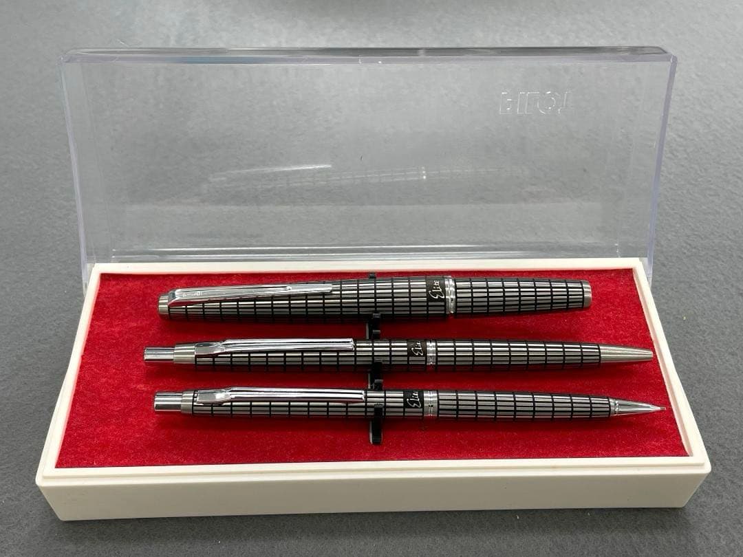 【未使用】PILOT Elite 総格子柄　万年筆　シャーペン ボールペン