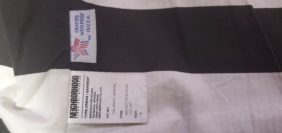 NEIGHBORHOOD×Schottワンスターレザーダブルライダースジャケット