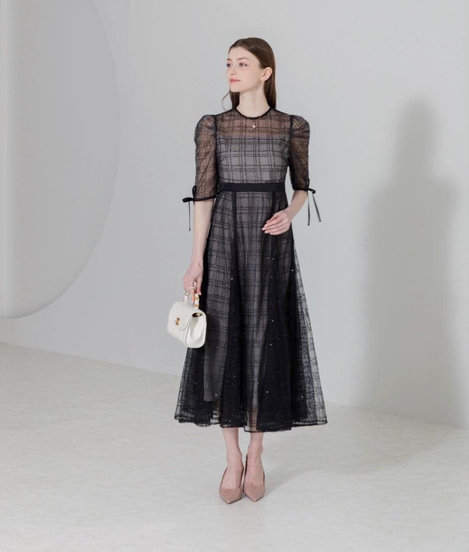 Leja ドレス ロング ブラック