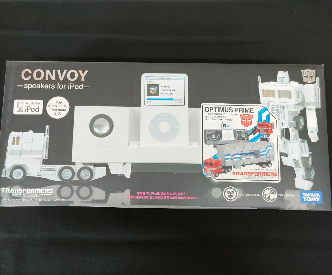 新品　トランスフォーマー　ミュージックレーベル　スピーカーiPod　コンボイ