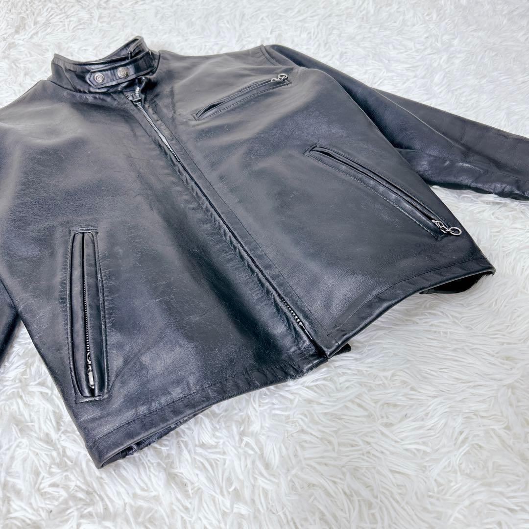 【米国製】Schott 641SP シングルライダース 40 ボアライナー付　L