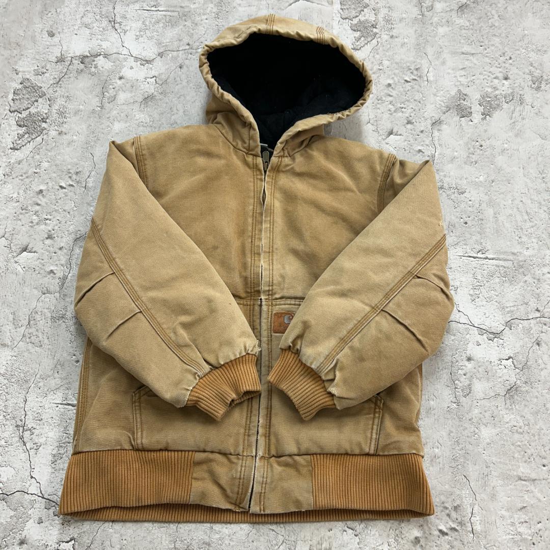 こ*し様 カーハート　雰囲気抜群　ダック　アクティブジャケット　古着　ライトブラ