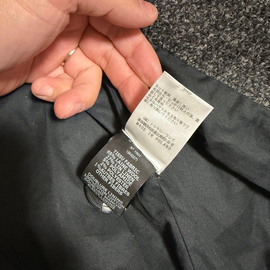 近年極美品　イザベルマラン　ツイードチェスターコート　くるみボタンオーバーサイズ