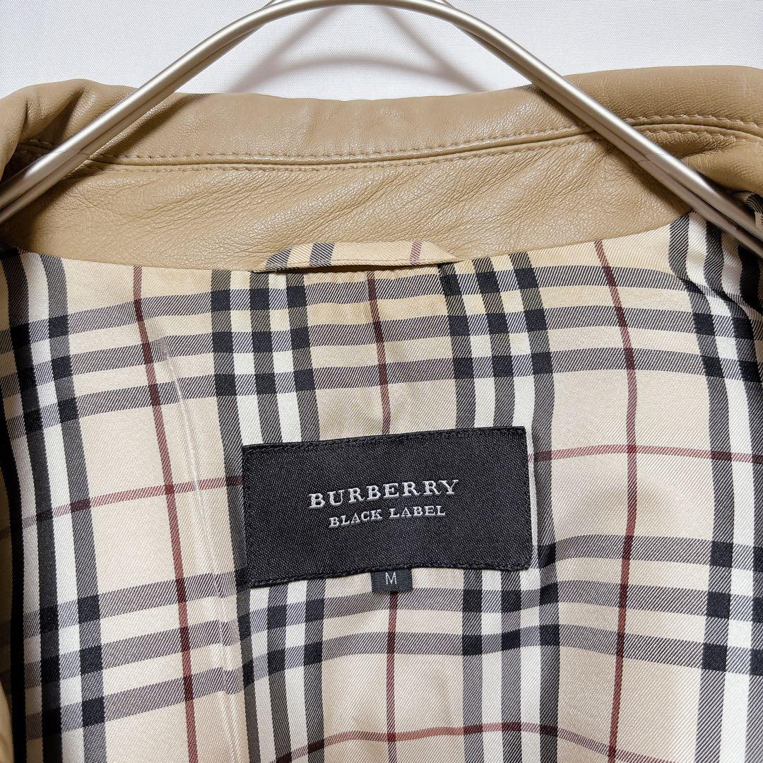 バーバリー　レザージャケット　羊革　三陽商会　羽織り　かっこいい　シンプル　大人