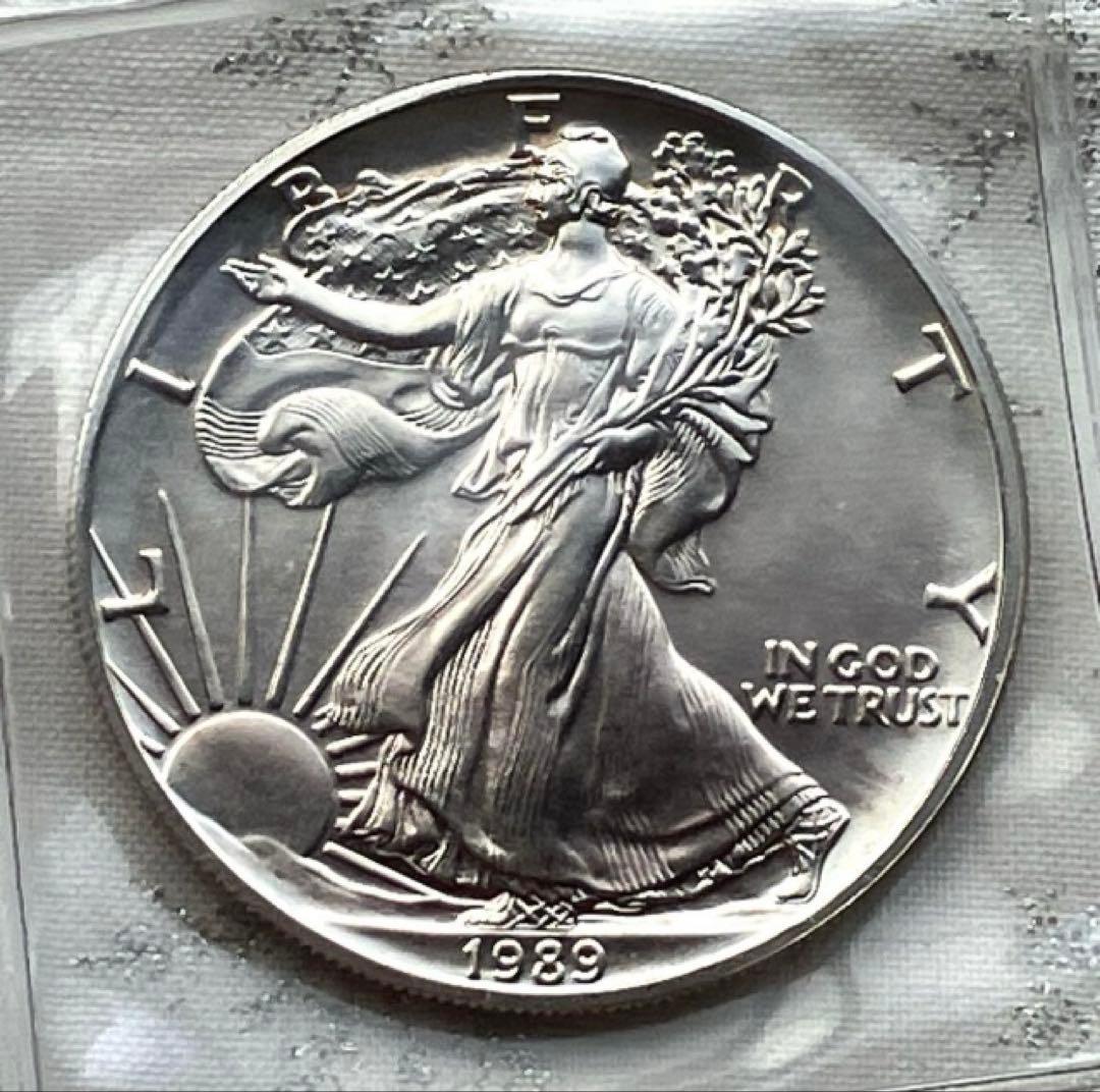 1と2❤️シルバーイーグル　1989年　未鑑定