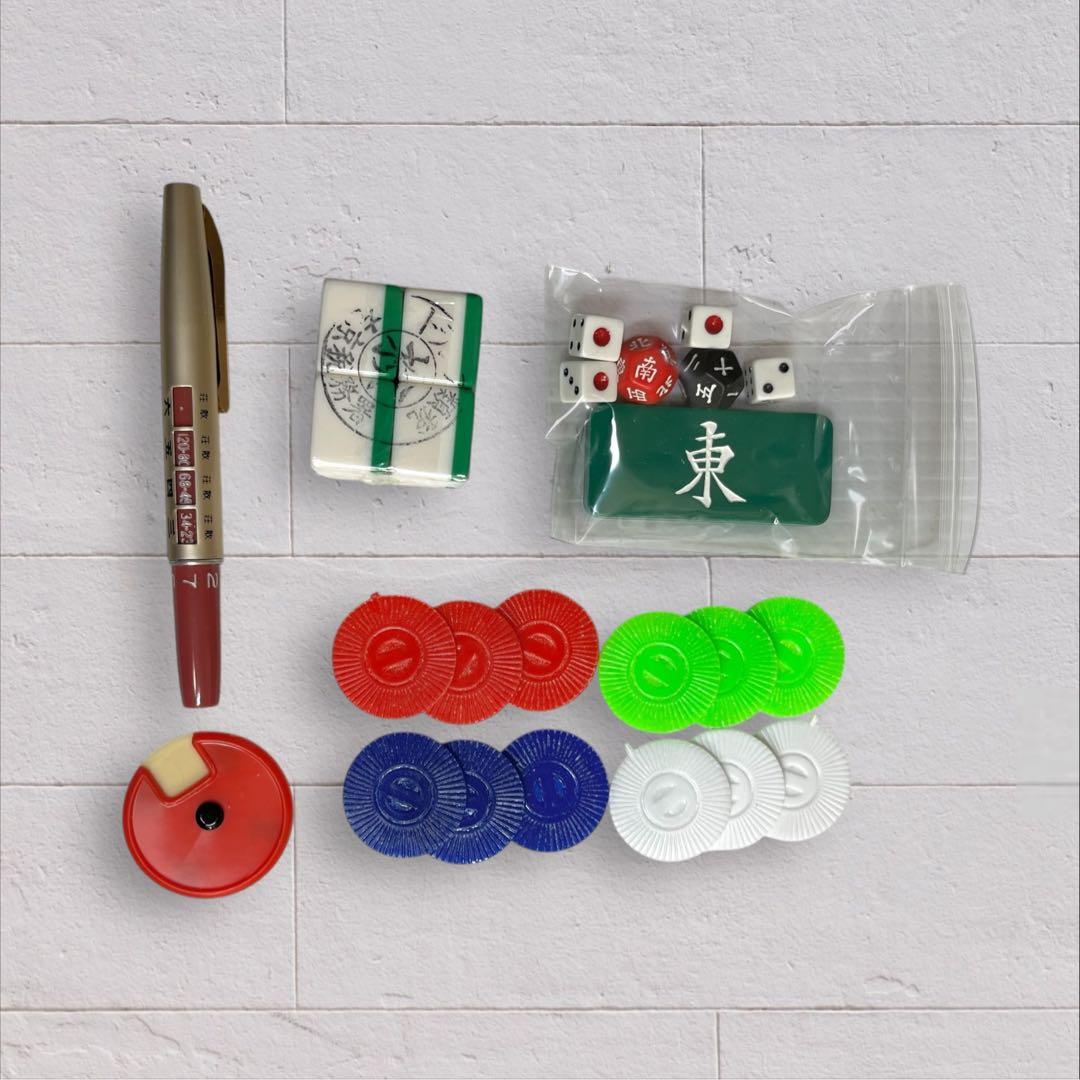 ミズノ丸一 背緑 金彩 トランプ類税 麻雀牌