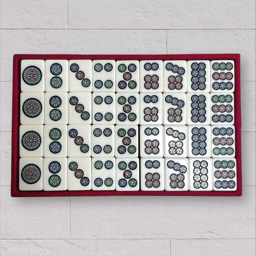 ミズノ丸一 背緑 金彩 トランプ類税 麻雀牌