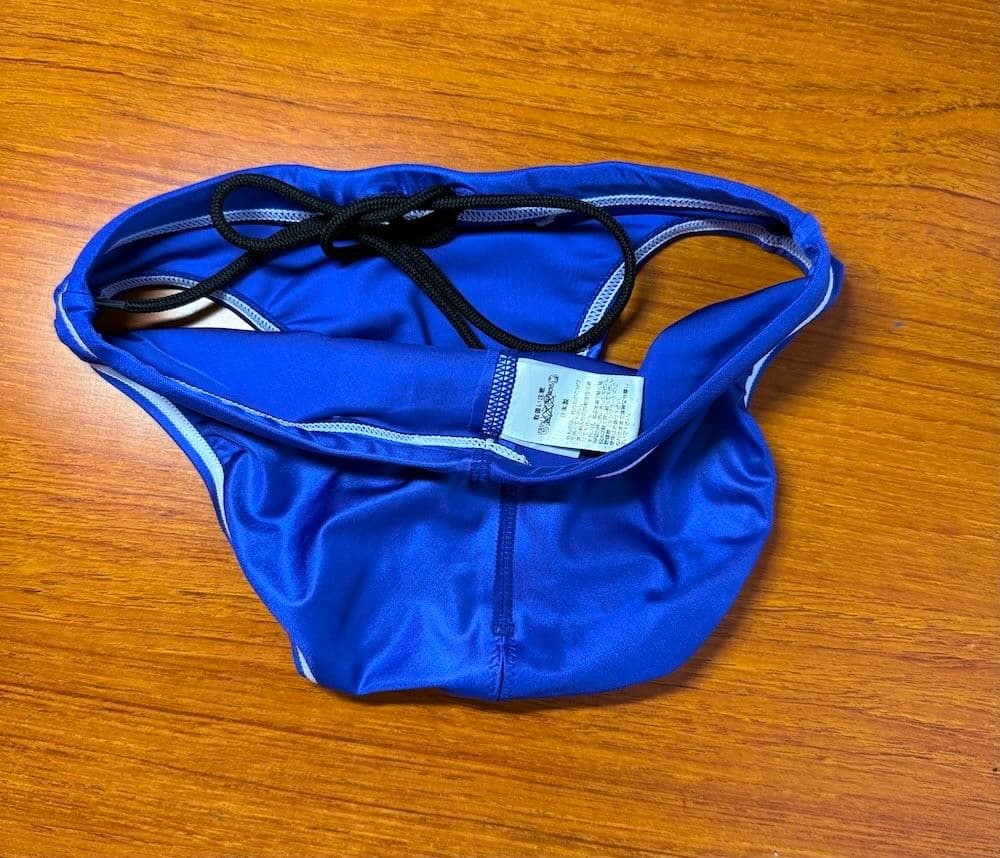 【美品】asics 初期スプラッシャーS 超光沢 ロイヤルブルー　SS　競パン