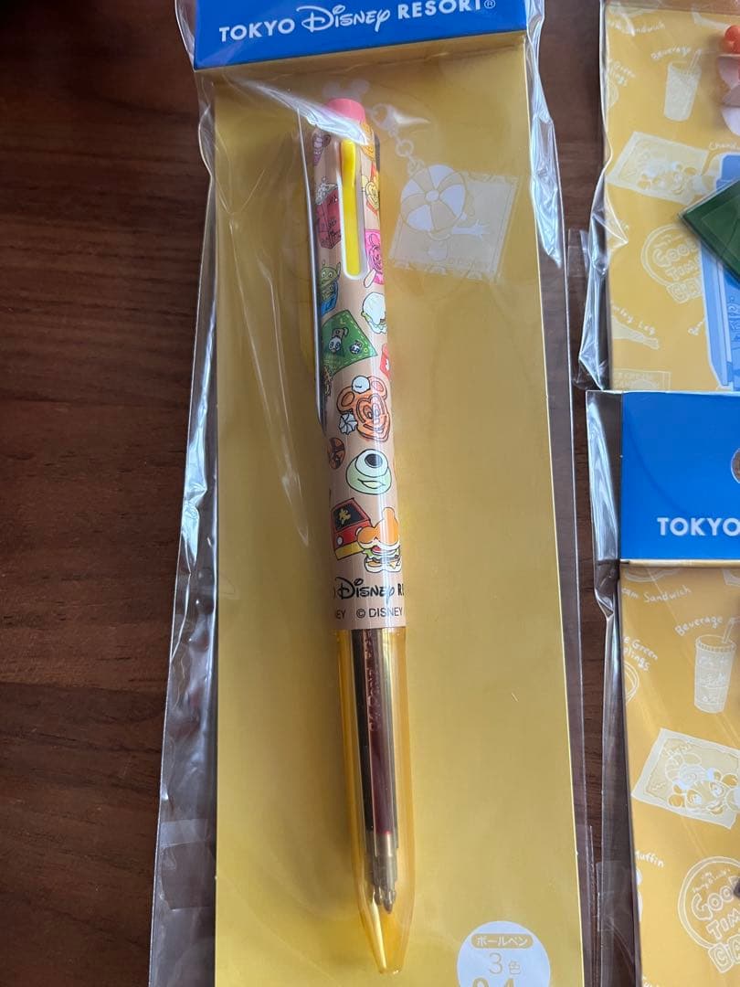 ディズニーリゾート　3色　ボールペン　チャーム　パークフード