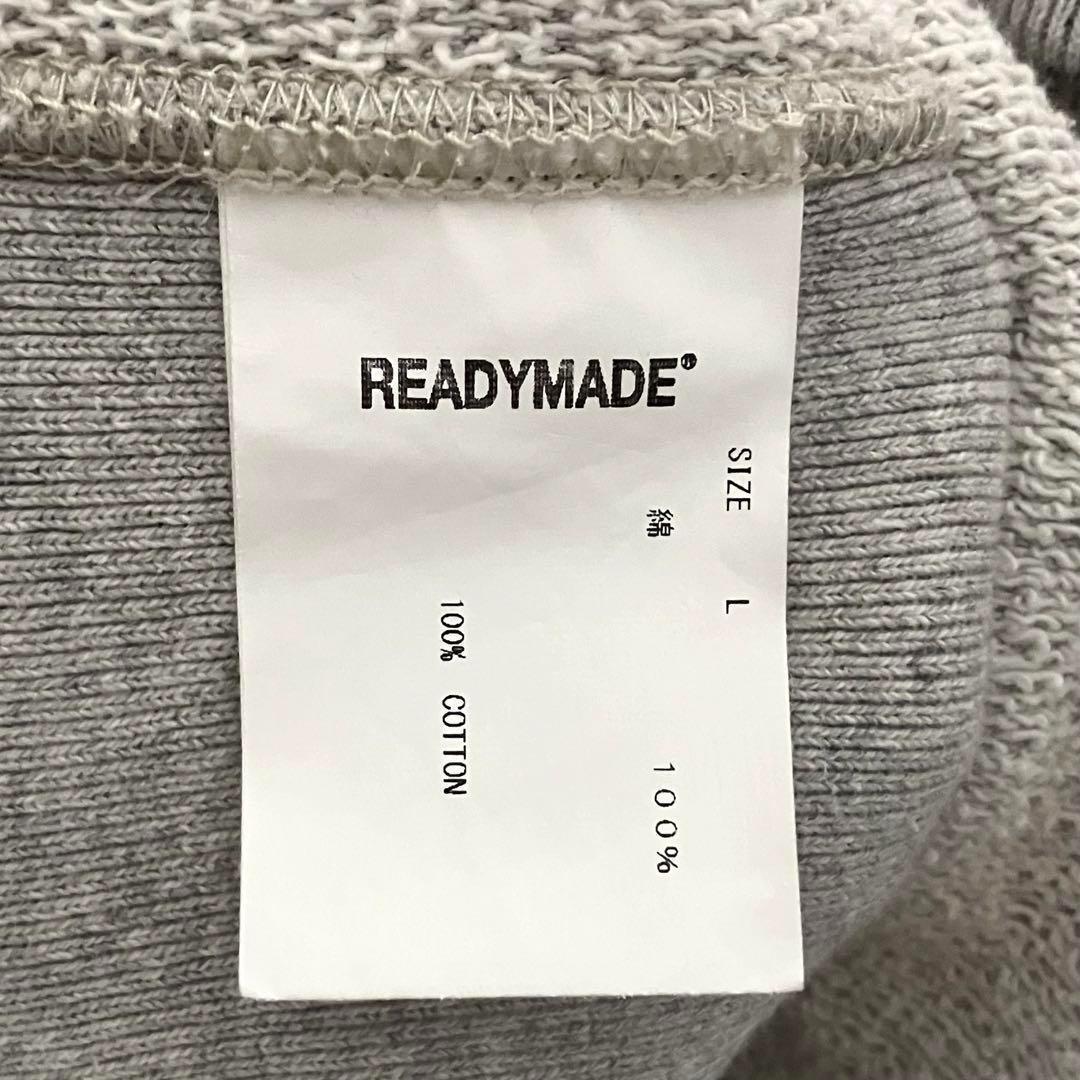 【入手困難】READY MADE レディメイド☆カレッジロゴスウェットパーカーL