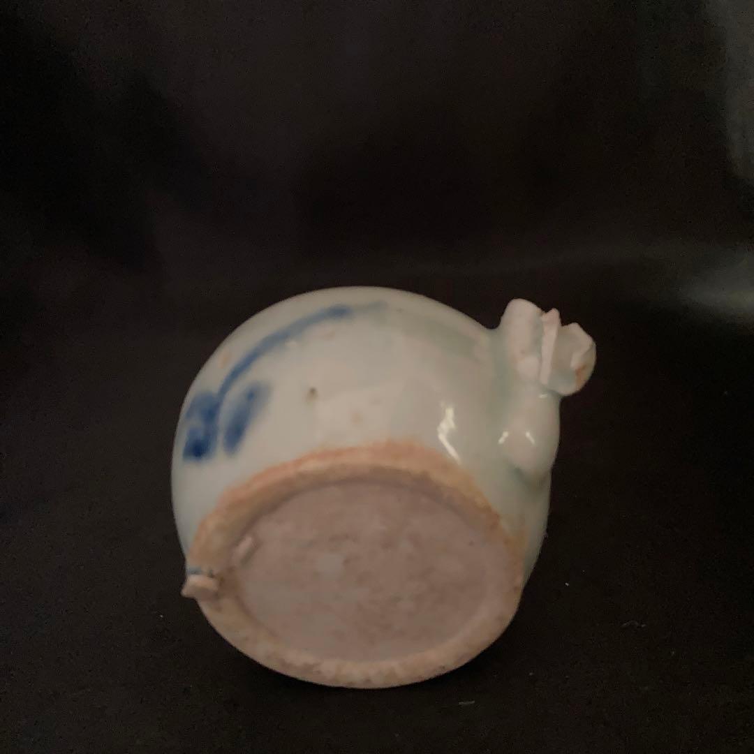 新年赤絵セール❗️【gallery三益】古染付鶴仙人紋水滴（明末時代）