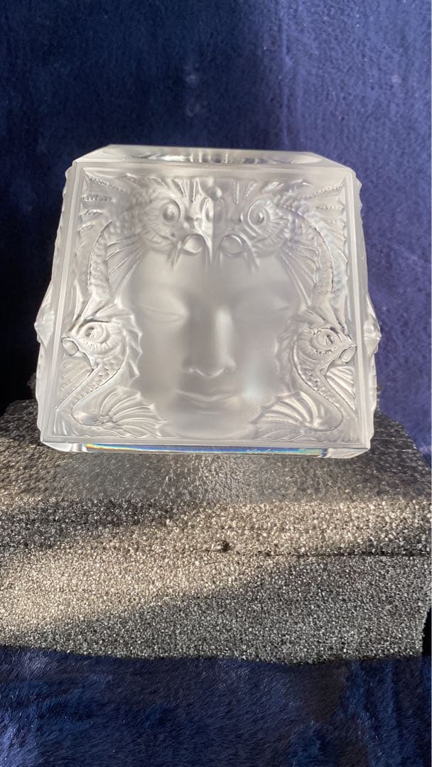LALIQUE ラリック マスク ド ファム キャンドルホルダー 高島屋購入