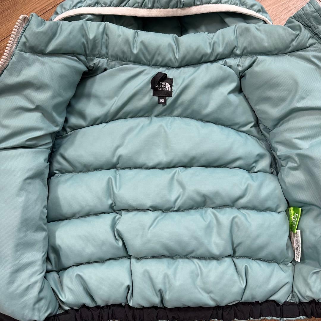 THE NORTH FACE フード付ダウンジャケット 90cm ミントグリーン