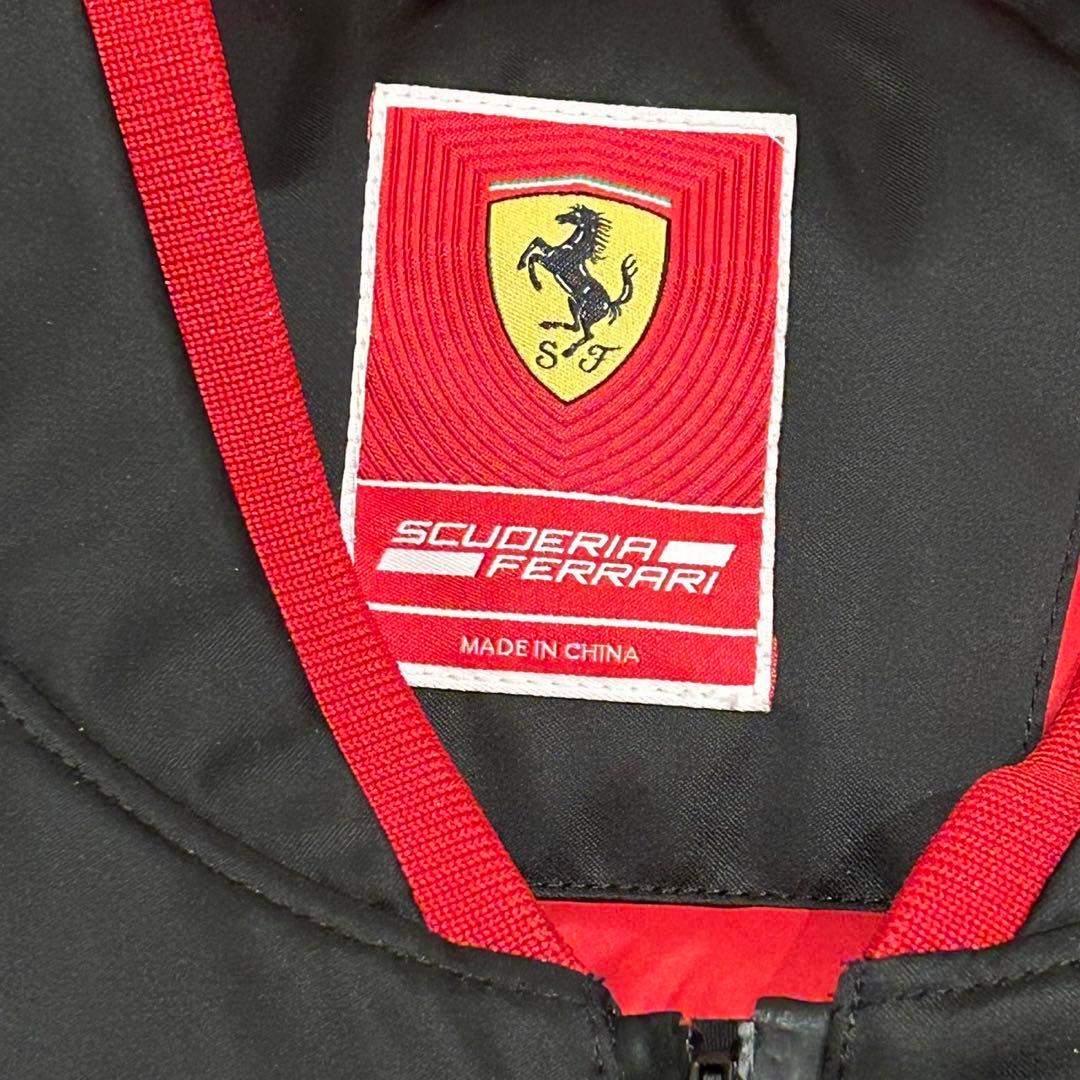 Ferrariフェラーリ フルジップ ボンバージャケットブラック 中綿 XL