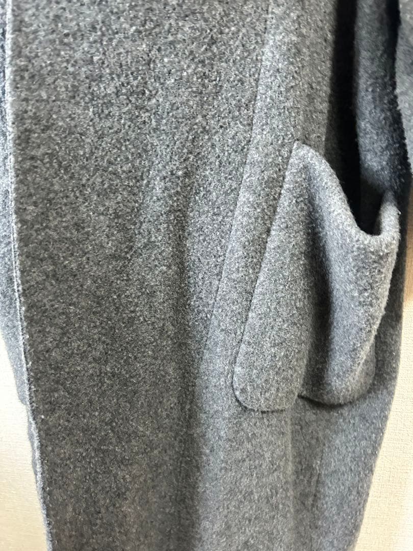 ATON グレー ローブコート