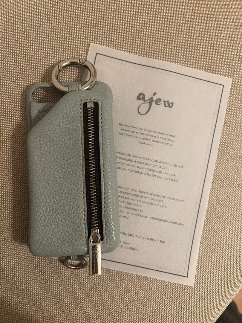 ajew エジュー スマホケース iPhone SE2 水色