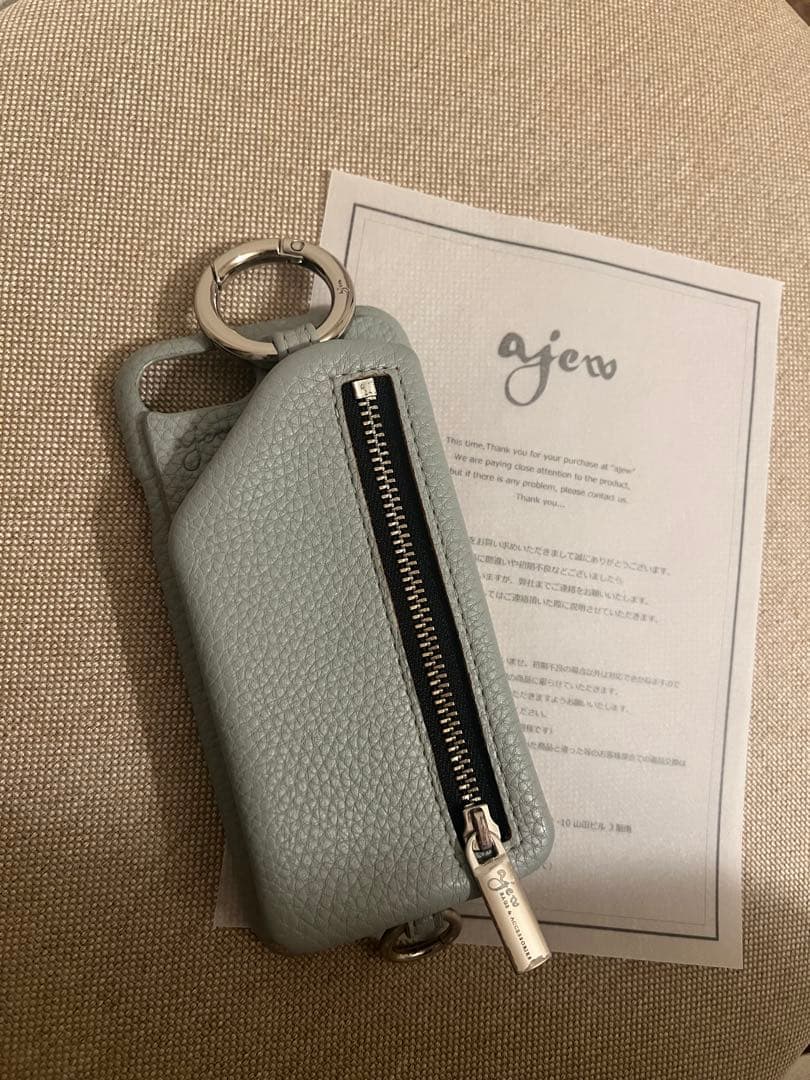 ajew エジュー スマホケース iPhone SE2 水色