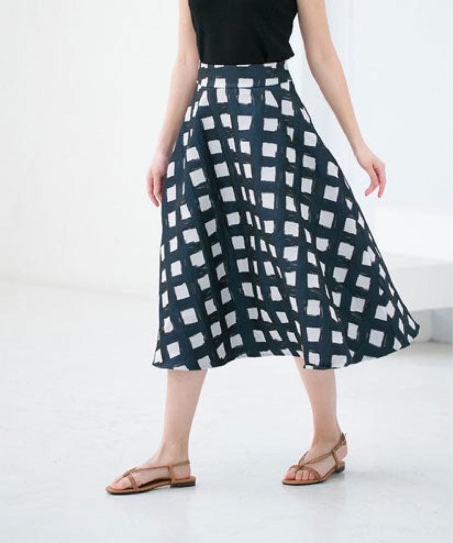 美品★戸田恵梨香着用 ダブスタ Sov.オリジナルチェックジャガードスカート