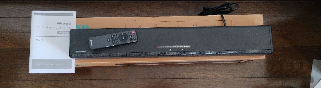ハイセンス 2.1ch サウンドバー スピーカー HS214 サブウーファー内蔵