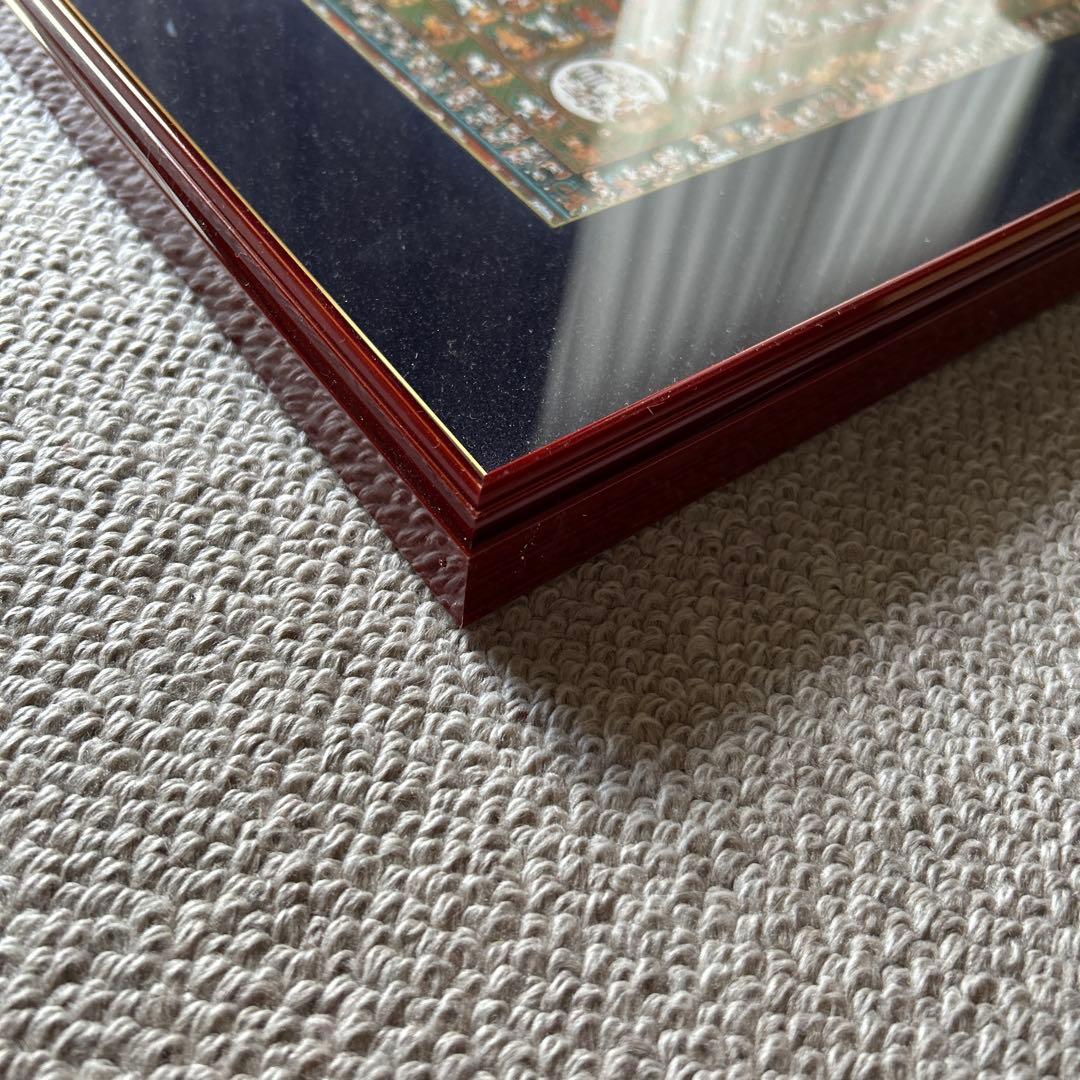 仏画 色紙 額装 2点セット　曼荼羅 仏教美術