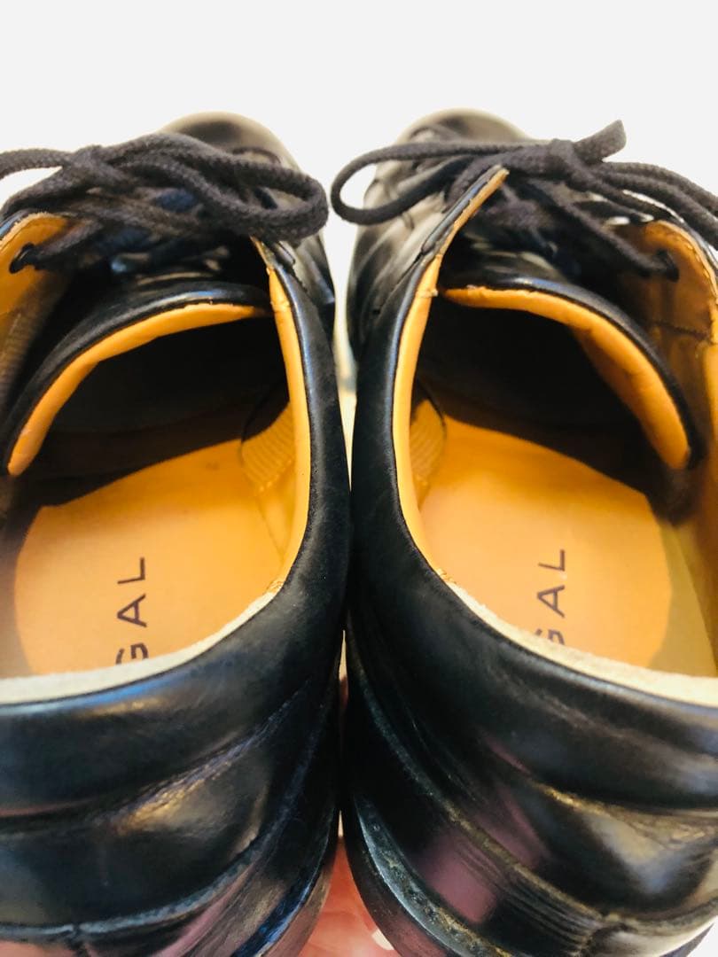 ★超美品★定価24,800円！リーガル レザースニーカー 本革 ブラック27EE