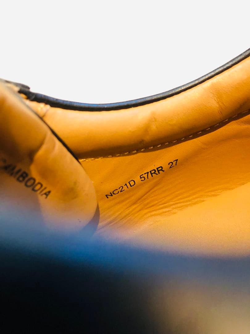 ★超美品★定価24,800円！リーガル レザースニーカー 本革 ブラック27EE