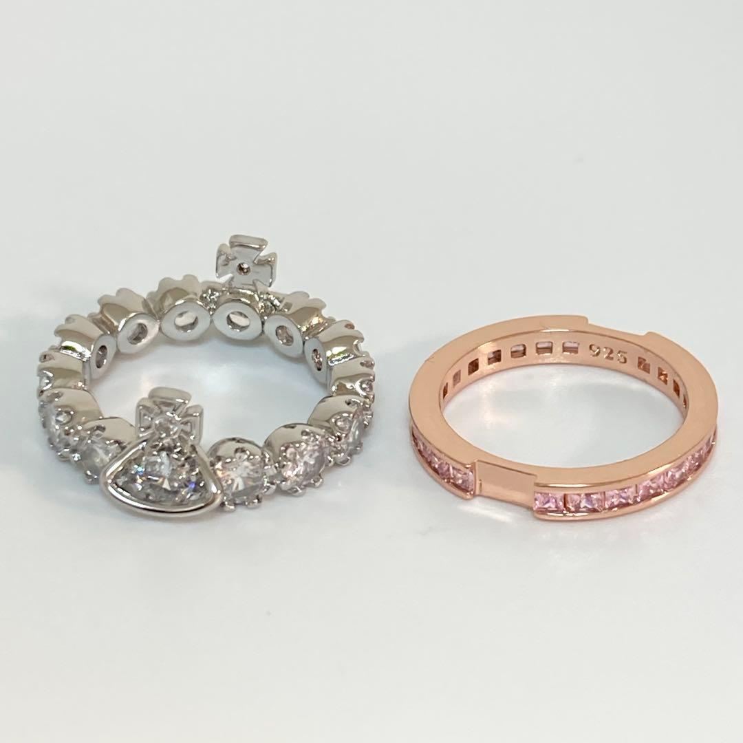 Vivienne Westwood｜コンビリング　シルバー×ピンクゴールド